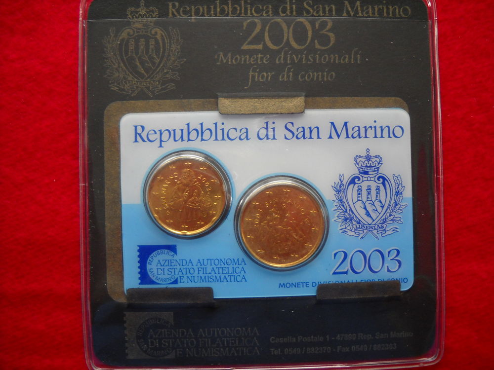 Monnaie - pi�ces euros - SAN MARINO / 2003
17 � 17 Roanne (42)