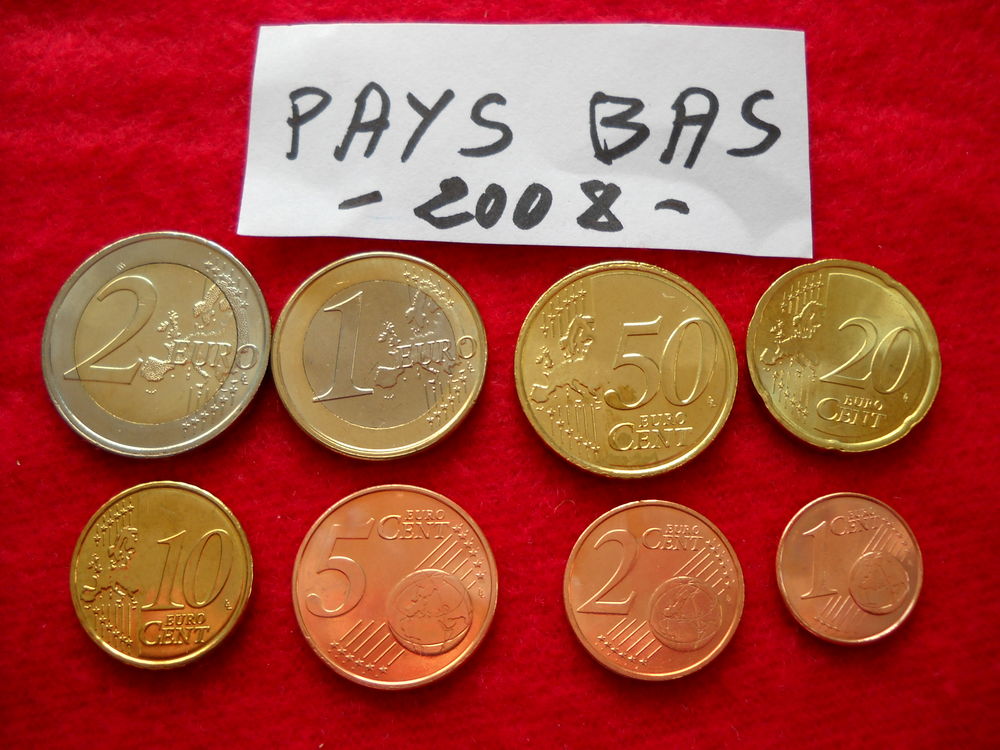 Monnaie - pi�ces euros - PAYS-BAS / 2008
11 � 11 Roanne (42)