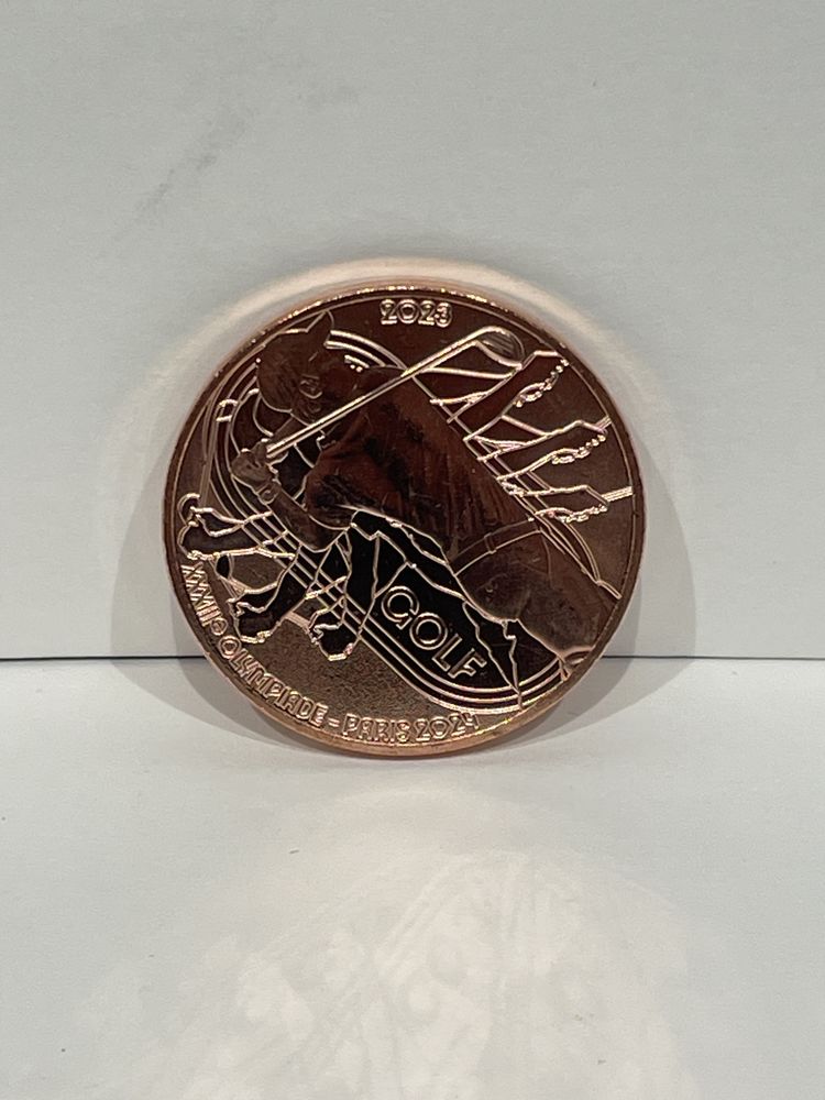 Monnaie de 1/4e - Sports Golf JO Paris 2024 17 Dourdan (91)