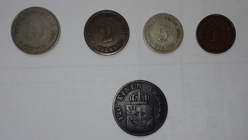 MONNAIES 1858 � 1913 EMPIRE ALLEMAND 5 �ragny (95)