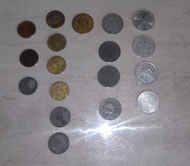 MONNAIES ALLEMAGNE 1935 � 1942 5 �ragny (95)