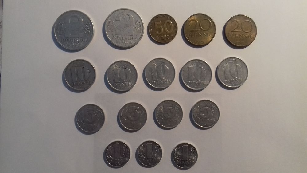 MONNAIES ALLEMAGNE RDA 1957 � 1968 1 �ragny (95)