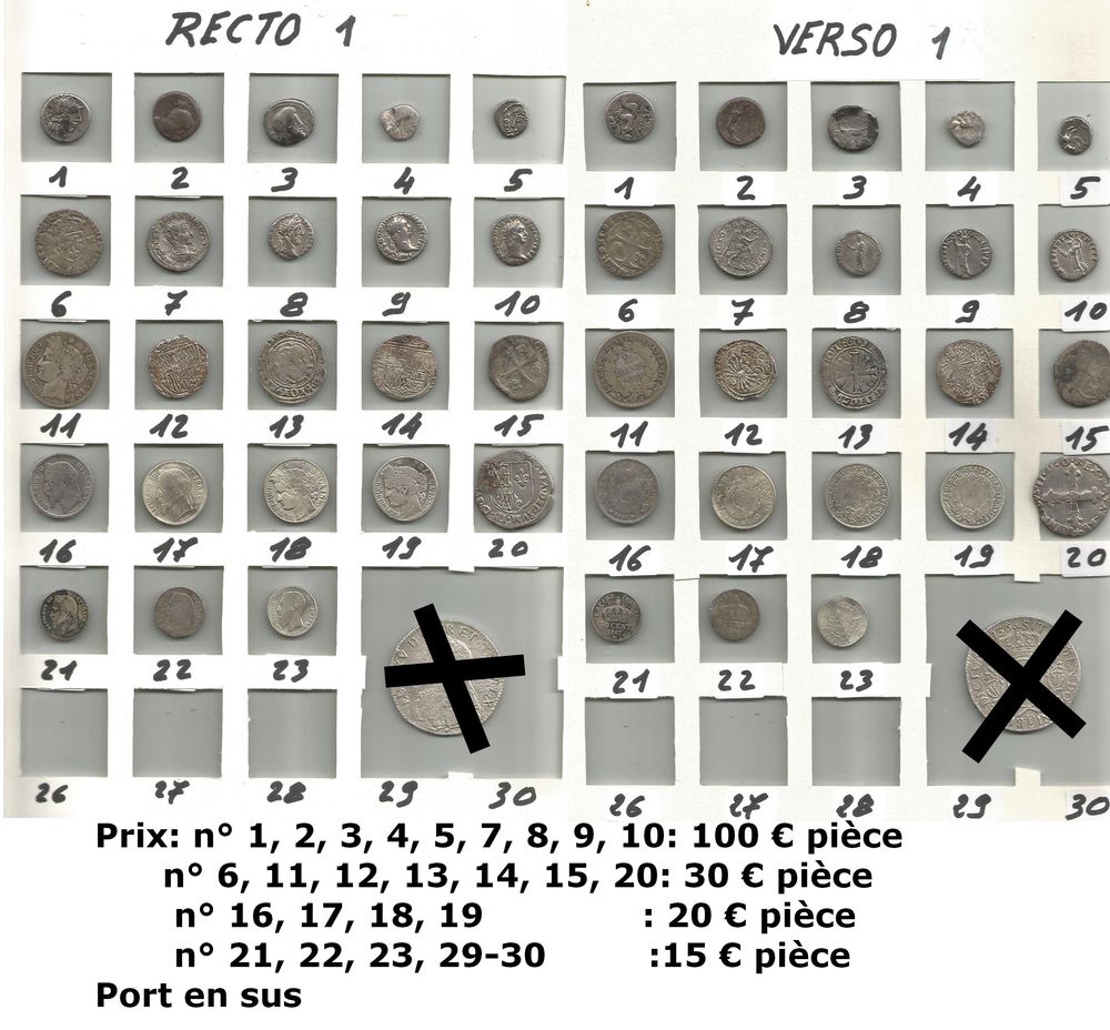 Monnaies argent de collection 1 Rennes (35)