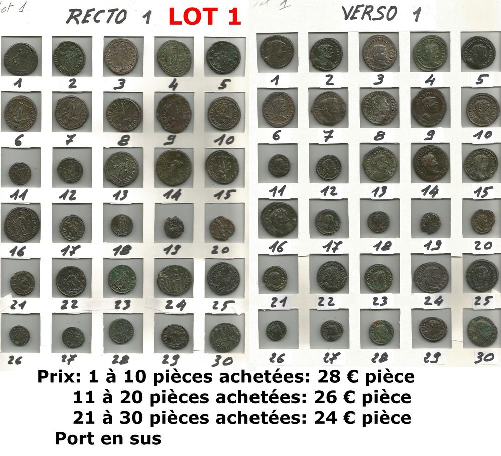 Monnaies de collection en lot 1 Rennes (35)