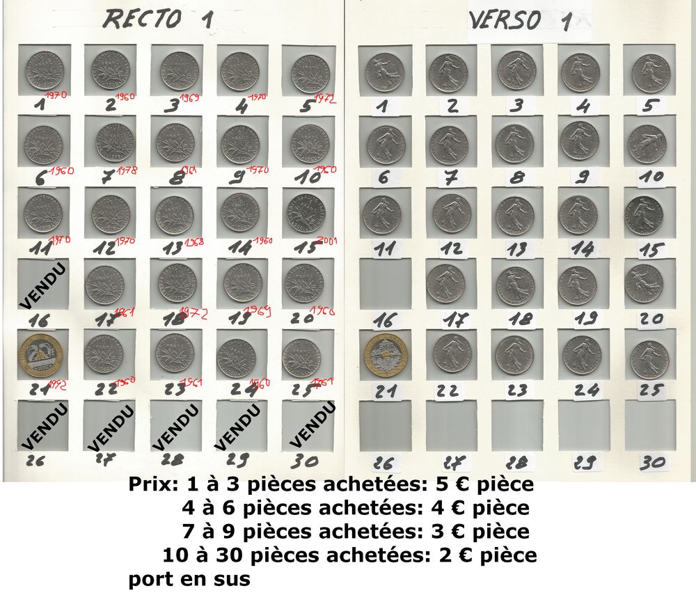C monnaies de collection 0 Vannes (56)