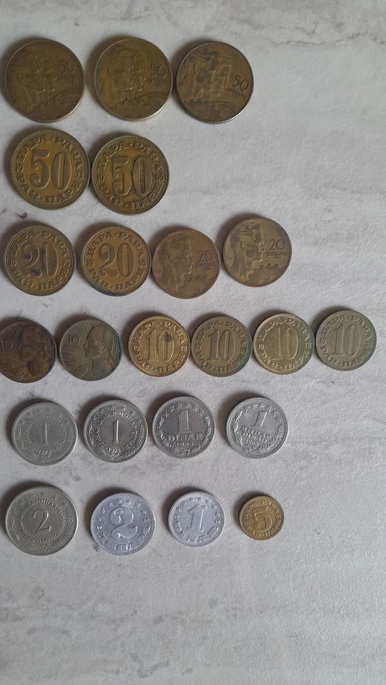 MONNAIES EX-YOUGOSLAVIE 1953 � 1978 5 �ragny (95)