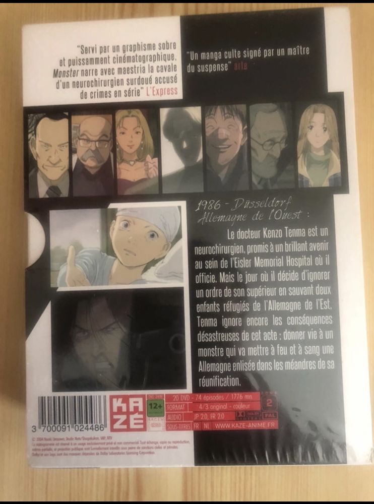 Monster l'int�grale 0 Paris 15 (75)