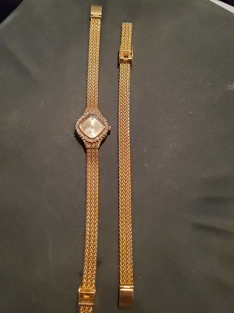 montre dor�e + bracelet vintage 70 Ch�tellerault (86)