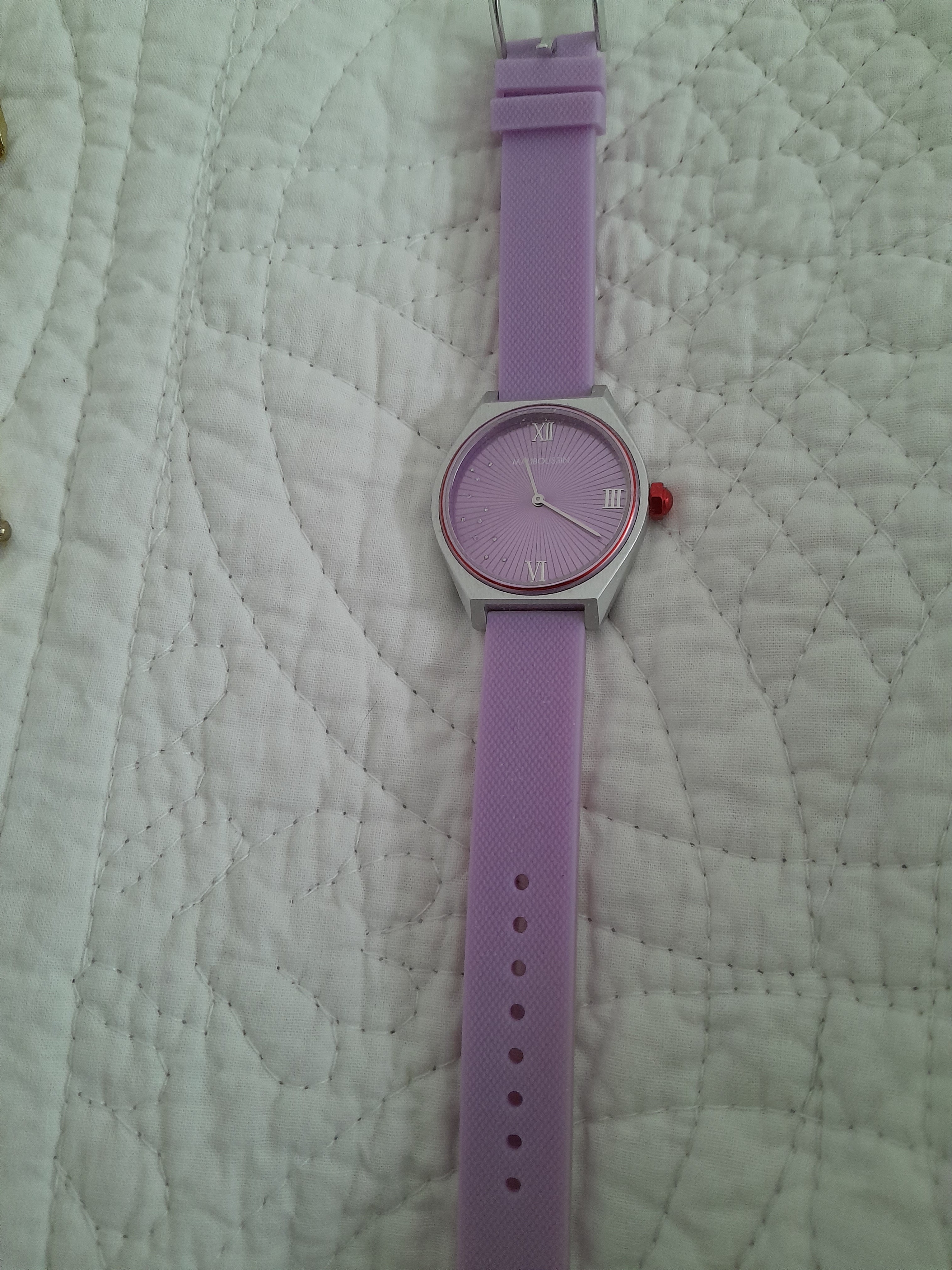 Montre femme bracelet silicone violet Maubussin 30 Jouy-le-Moutier (95)