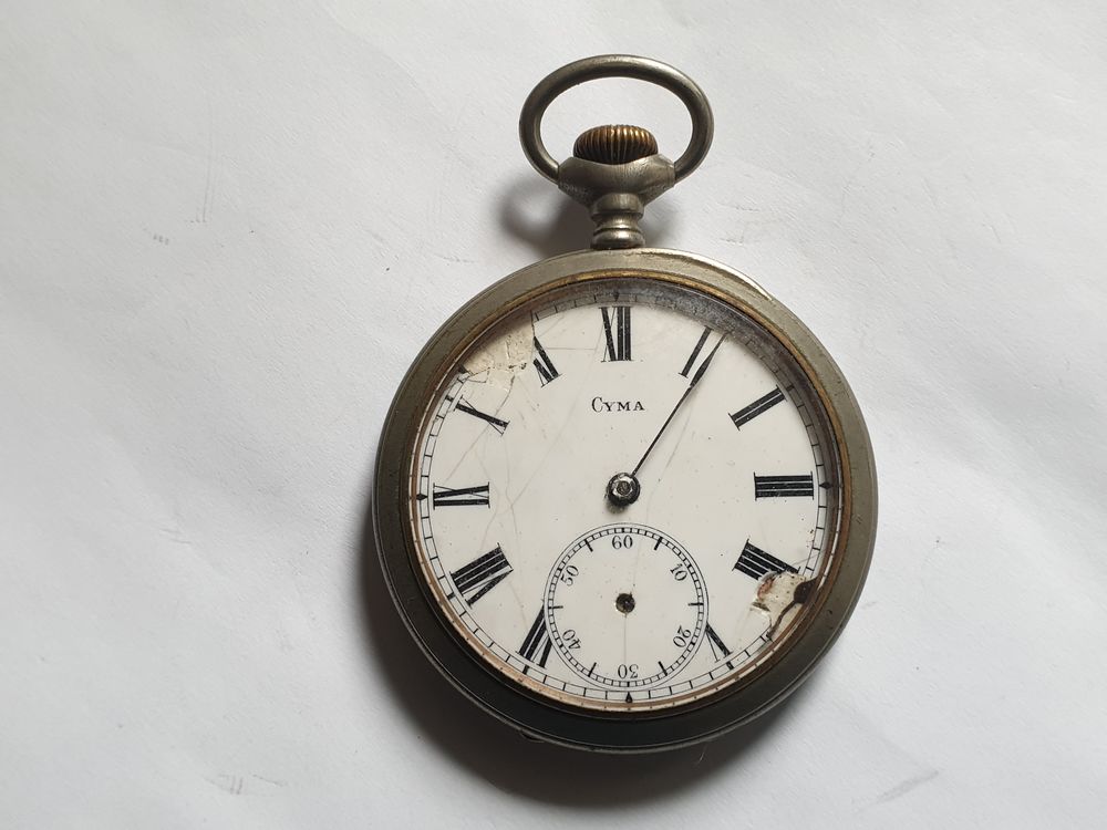 Montre Gousset suisse Cyma argent 50 Bordeaux (33)