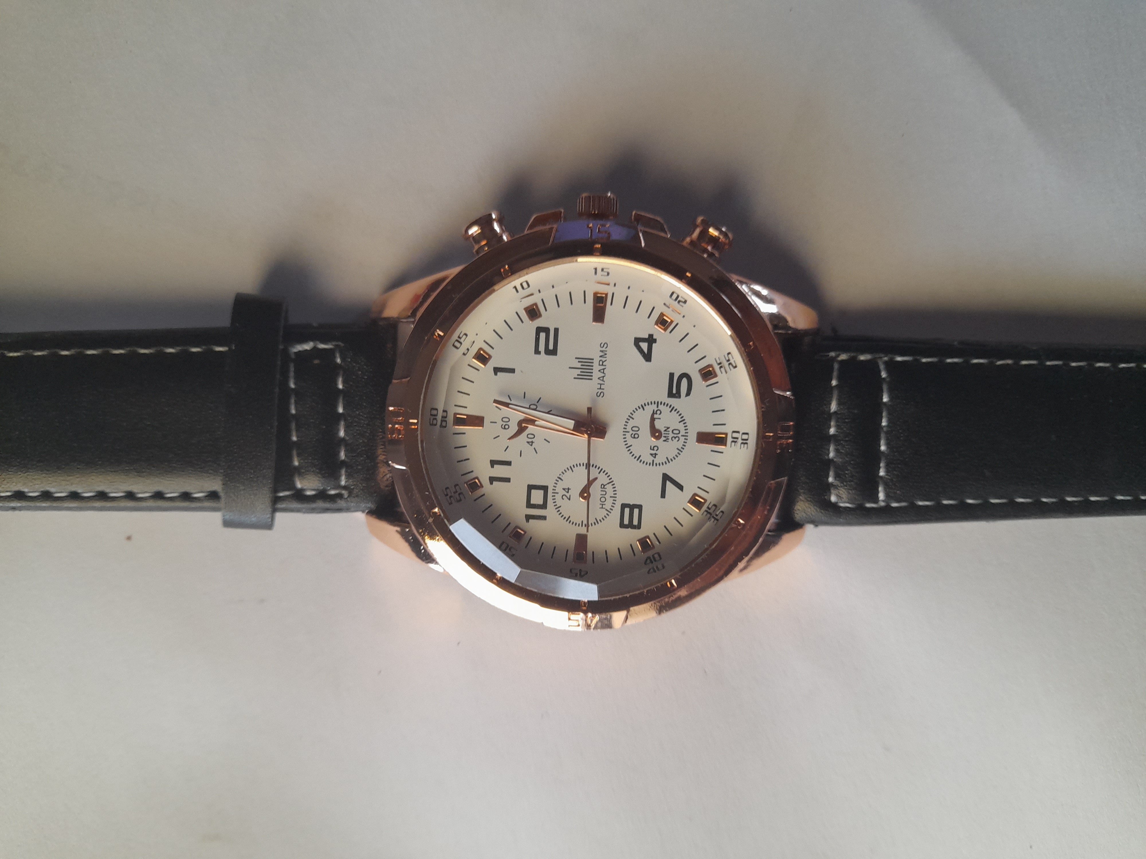 montre homme bracelet cuir noir �tanche 5 Lezoux (63)