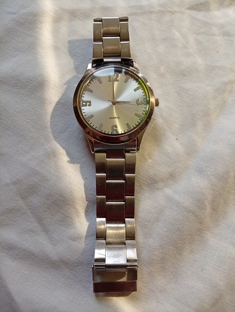 Montre homme Quartz, bracelet en acier argent� 15 Geaune (40)