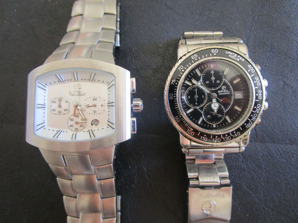 lot de 2 montres chrono suisse Bijoux et montres