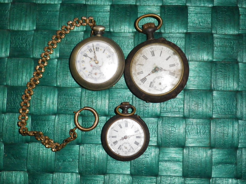 Lot de 3 Montres gousset anciennes 60 Fontenay-le-Fleury (78)