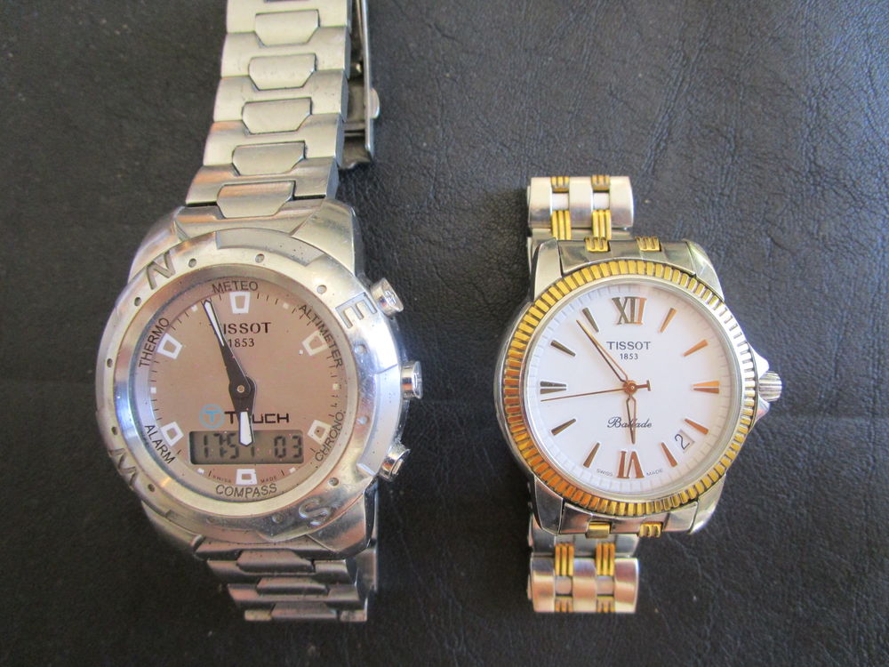 lot de 2 montres suisse de marque tissot Bijoux et montres