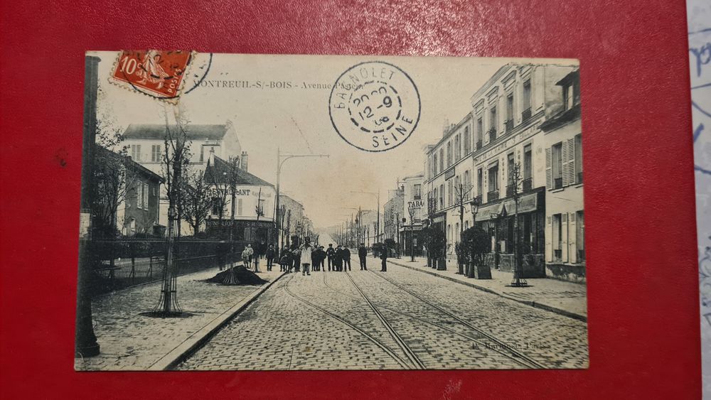 Cpa du 93 -  Montreuil sous Bois l'Avenue Pasteur. 10 Lucheux (80)