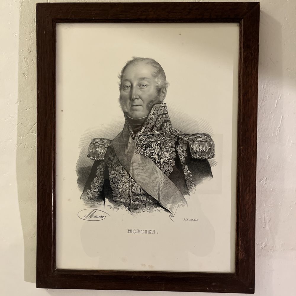 MORTIER MARECHAL D'Empire Sous Napol�on Encadr� sign� 75 Neuilly-sur-Seine (92)