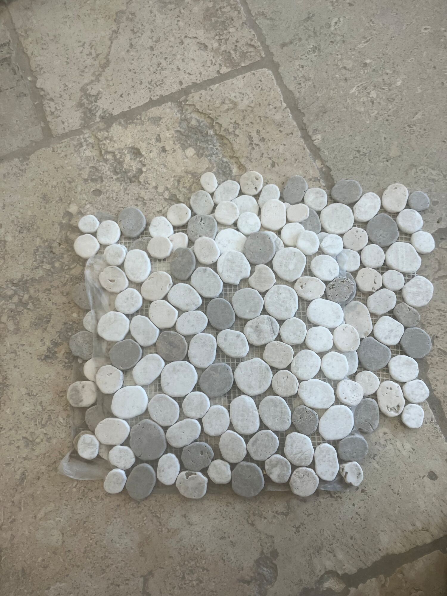 Mosa�que galet sci� 18 Ville-la-Grand (74)