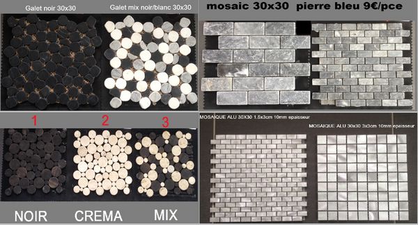 mosaique en pierre naturelle et mosa�que aluminium -50% 9 Saint-L�onard (62)