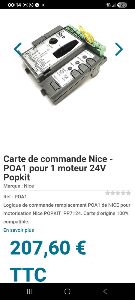 Moteur commande portail ou volet 500 Saint-Jean-du-Gard (30)