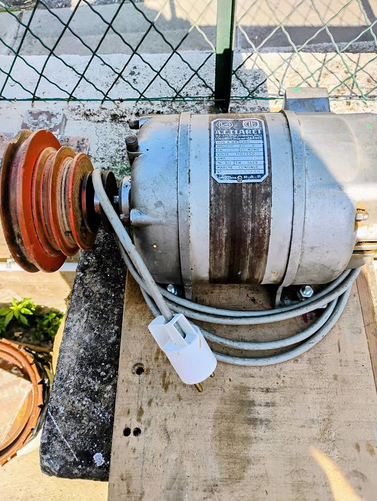 Moteur �lectrique ancien AL CLARET Mono,CV:1/6 20 Carcassonne (11)