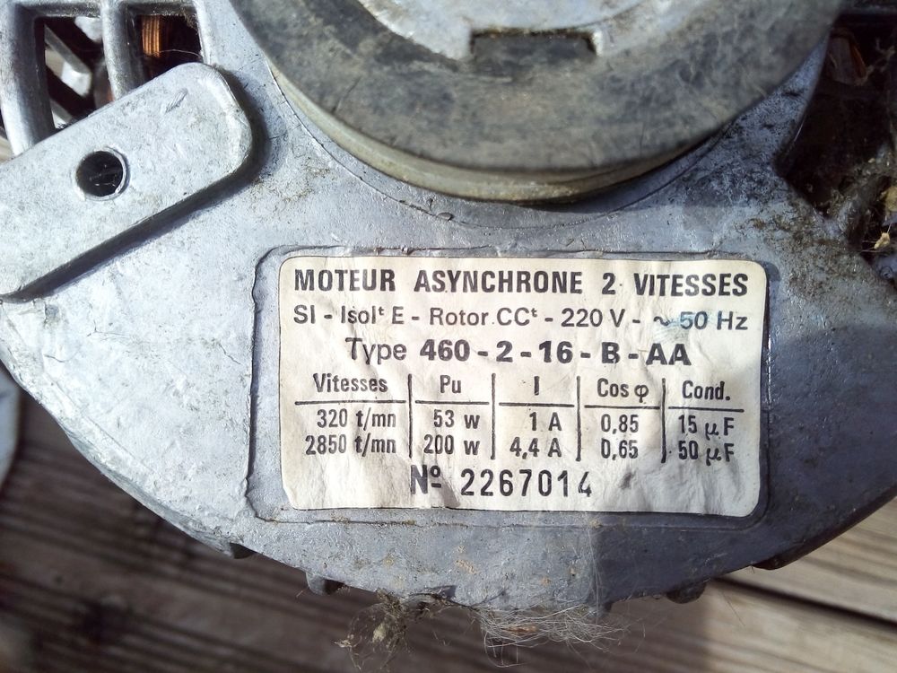 Moteur pour machine � laver asynchrone ? 2 vitesses
50 Sept�mes-les-Vallons (13)