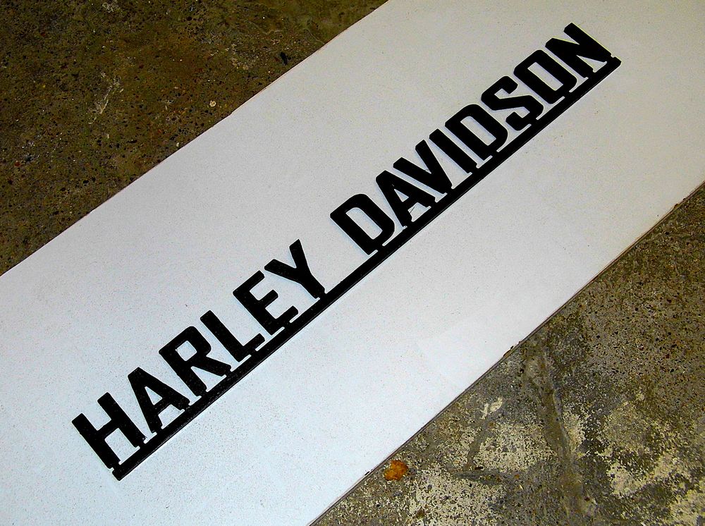 Moto HARLEY DAVIDSON enseigne publicitaire lettrage publicit� collection motocyclette 50 Dunkerque (59)