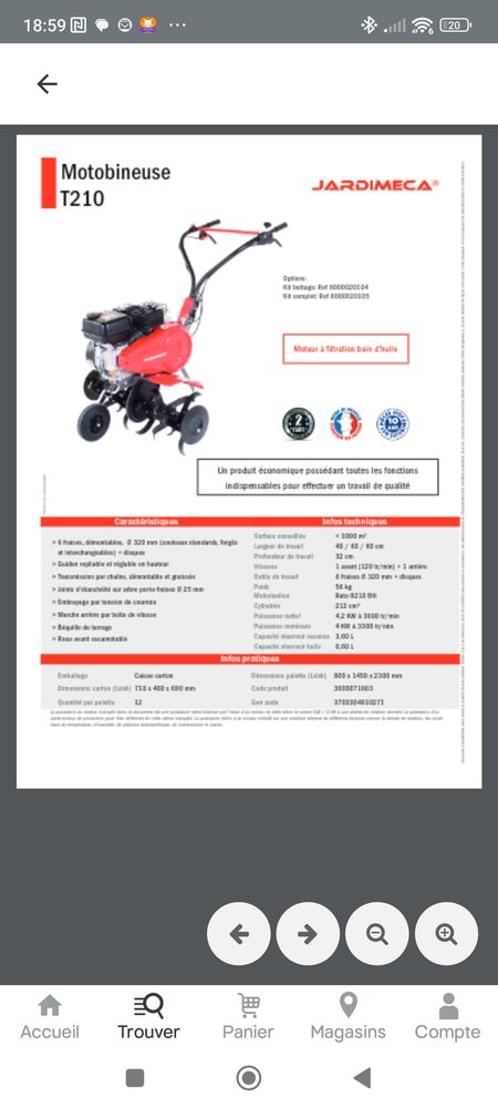 Motobineuse 350 Nogent-sur-Oise (60)