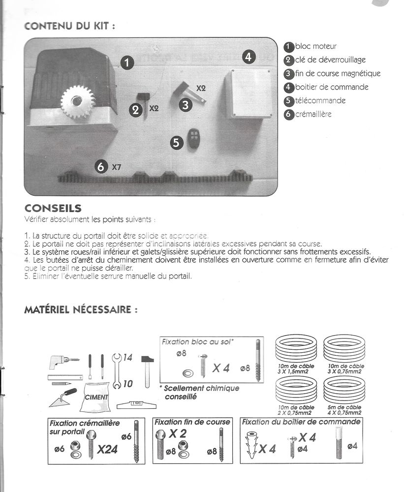 Motorisation pour portail 120 Royat (63)