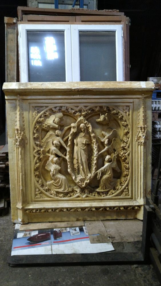 Moulage fa�ade de Cath�drale - Femme et anges 3000 Maisons-Alfort (94)