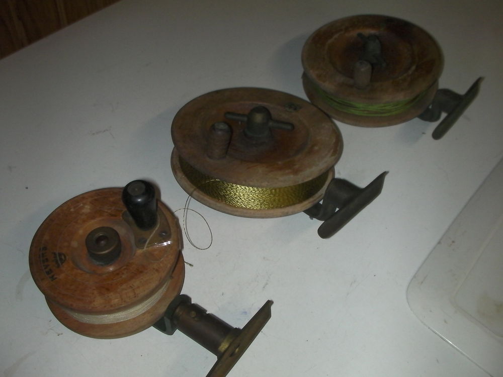 Ancien Moulinet De Pêche Sans Marque - Numéro 6, Vintage, Mécanisme Fonctionnel