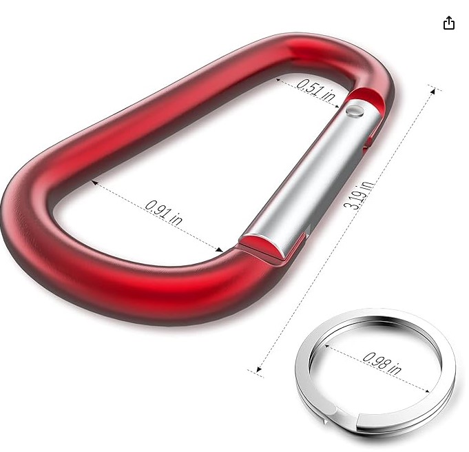 Mousqueton aluminium (porte clefs) 3 Saintes-Maries-de-la-Mer (13)