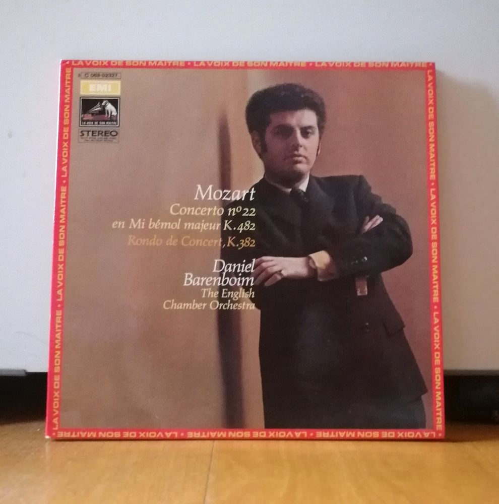 LP W.A. MOZART (BARENBOIM) : Concerto n�22 - 1972 6 Argenteuil (95)