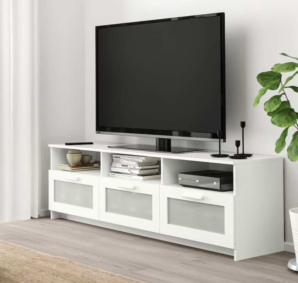 Mueble t�l� blanc ikea en tr�s bon �tat 55 Lyon 3 (69)