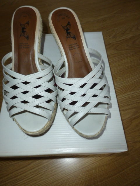 Mules compens�es en cuir 15 Buxy (71)