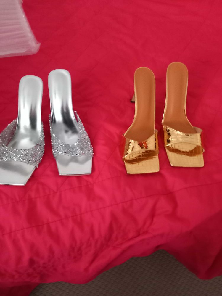mules femme argent dorees blanches noires pointure43 talon 9 12 40 Marseille 1 (13)