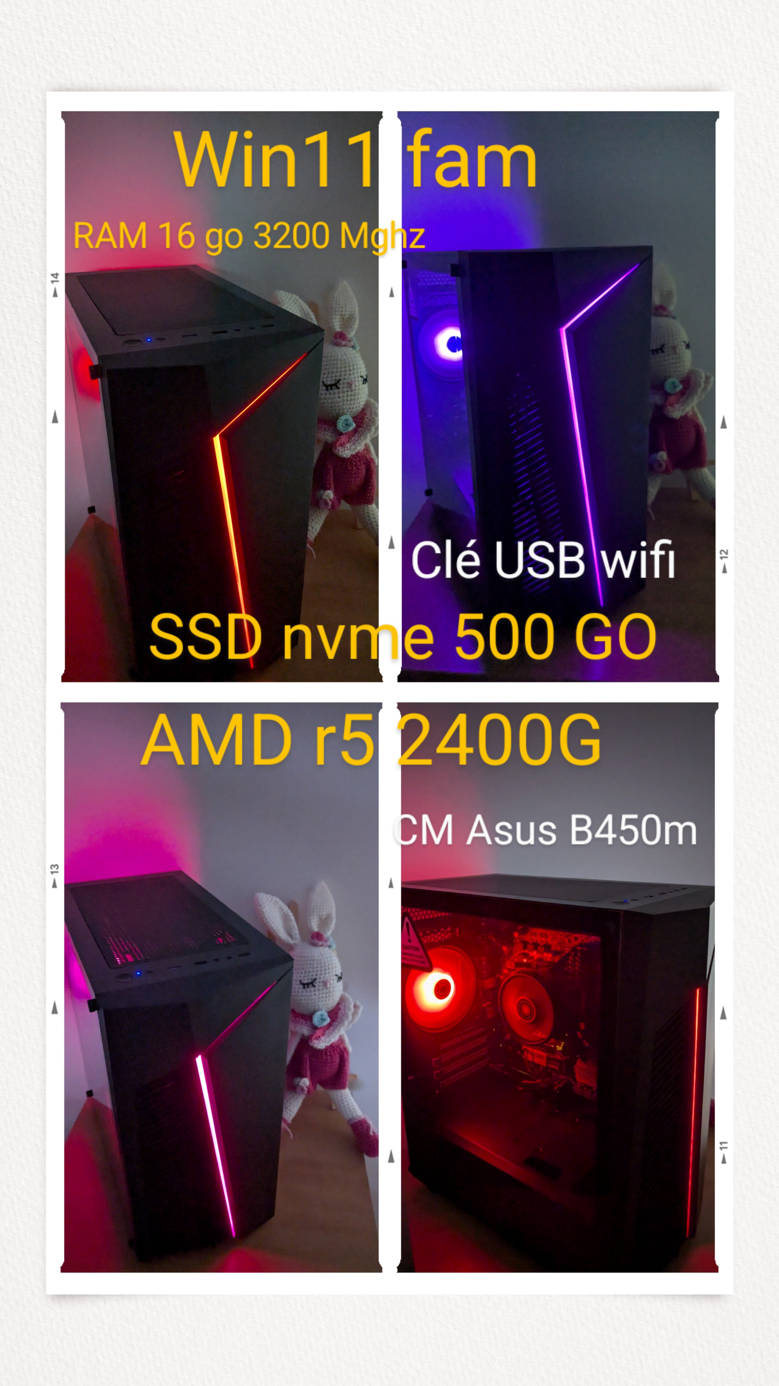 PC multim�dia gamer wifi 280 Roncq (59)