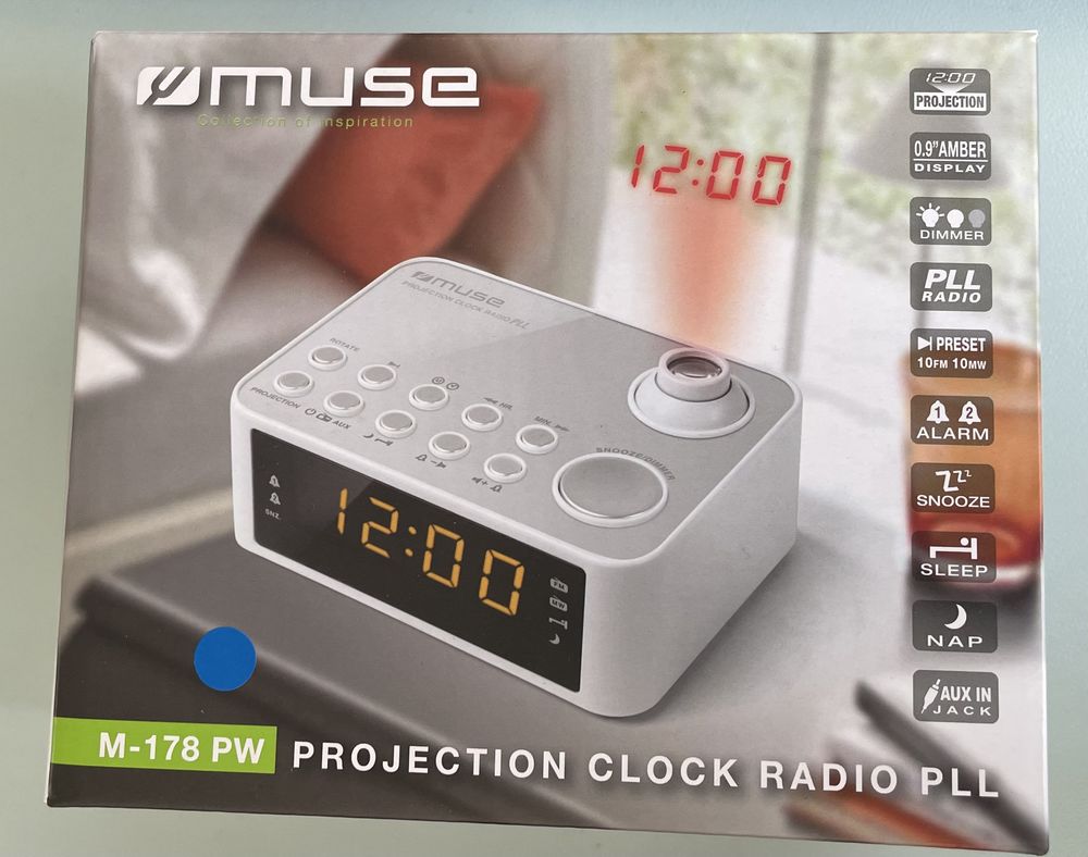 Muse M-178 PW Radio-r�veil Heure Projet�e Blanc 19 Chilly-Mazarin (91)