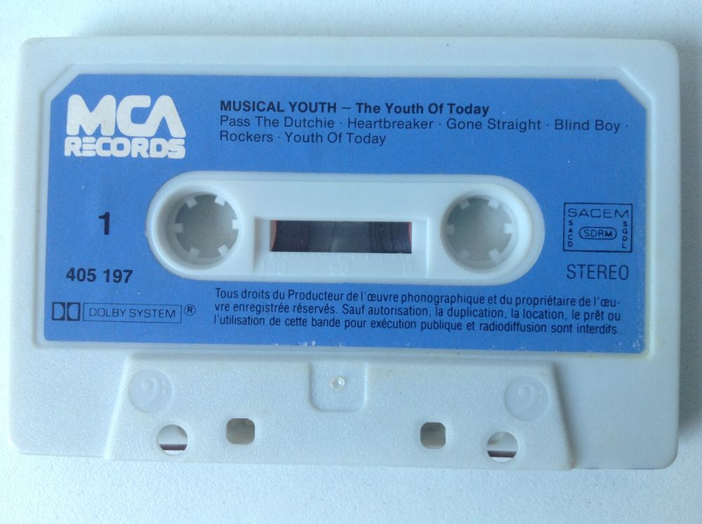 MUSICAL YOUTH The YOUTH of TODAY K7 Envoi Possible
2 Tr�gunc (29)