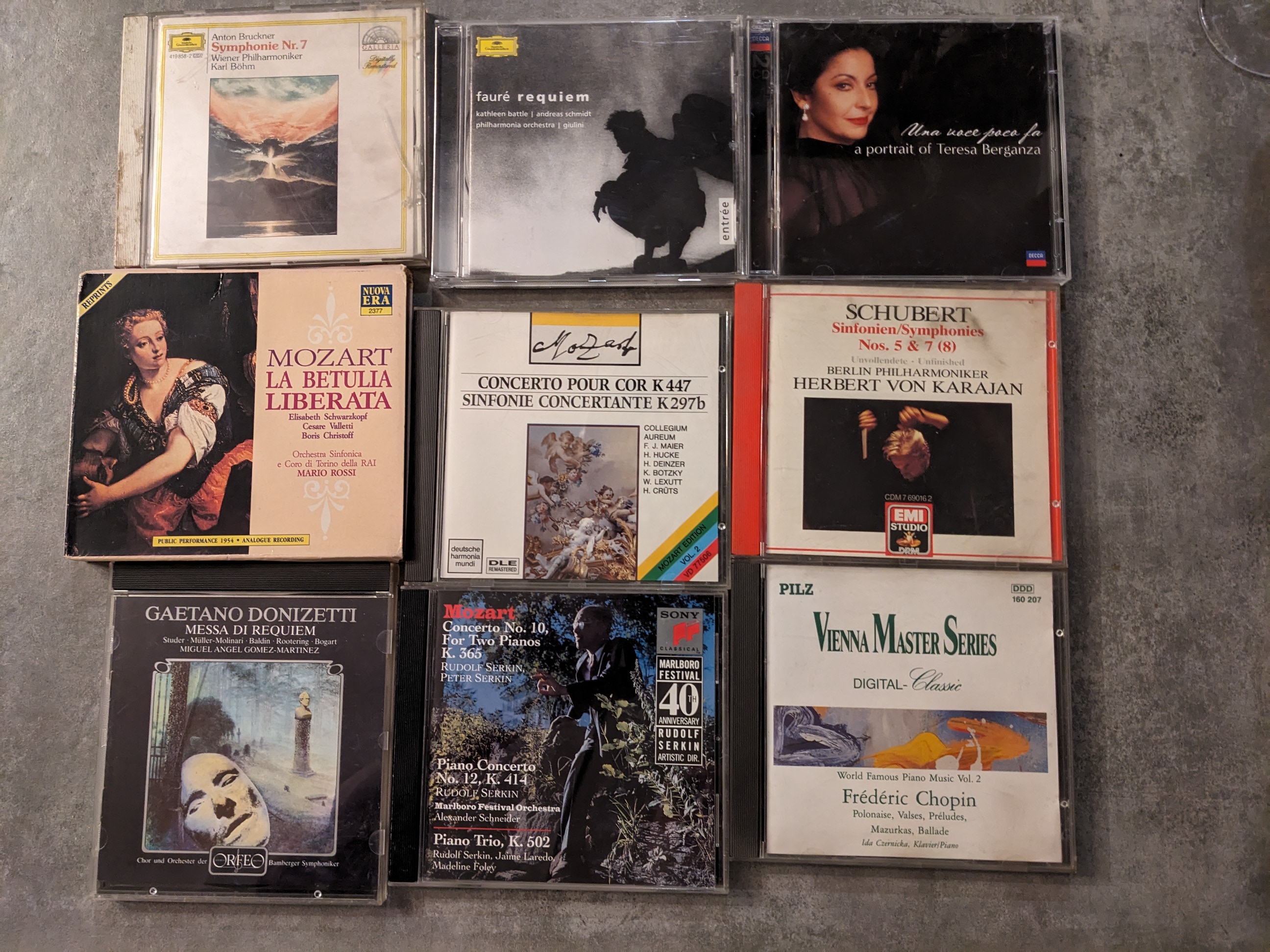 Lot de 9 cd musique classique voir photo. MOZART FAUR� SCHUB 6 Marseille 13 (13)