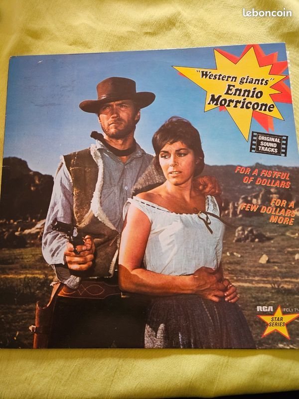 Musique de westerns D'Ennio Morricone Disque Vinyle / LP 33 30 Dourdan (91)