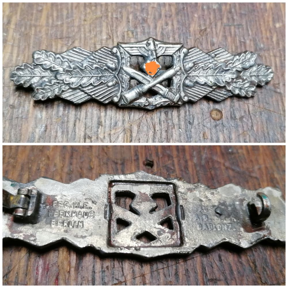 Nahkampfspange insigne combat corps-�-corps militaire All WW 50 Les Baroches (54)