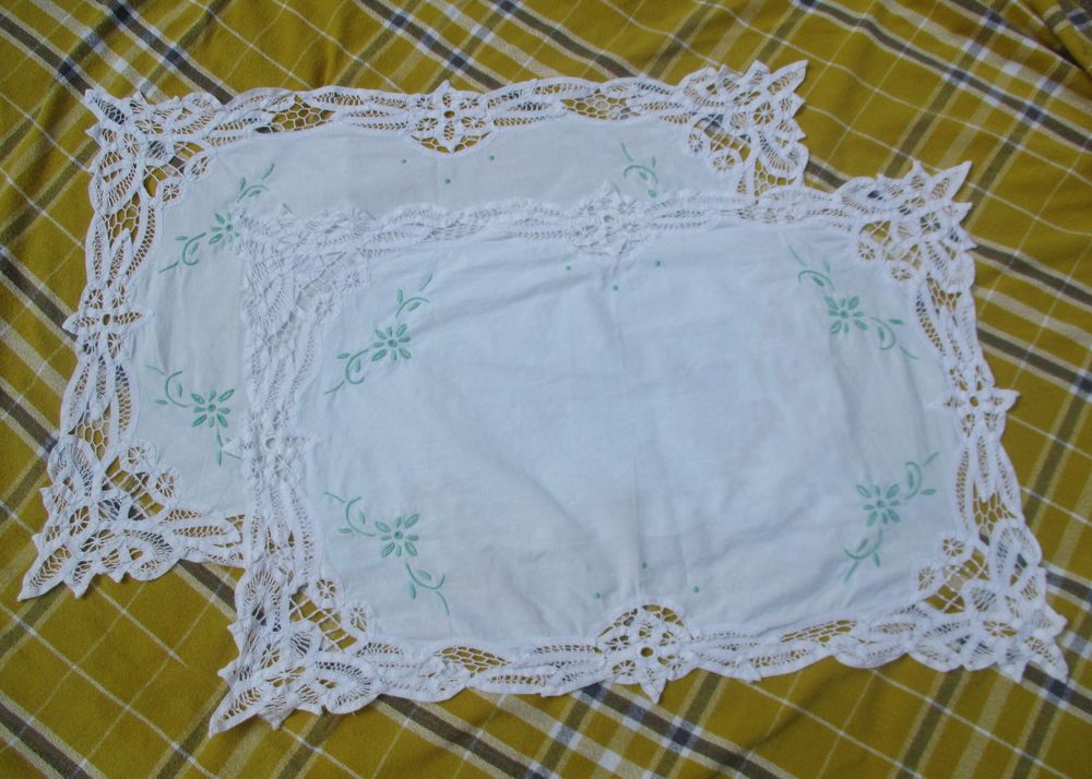 Napperon Rectangulaire en Coton : Lot de 2 6 La Fert�-Alais (91)