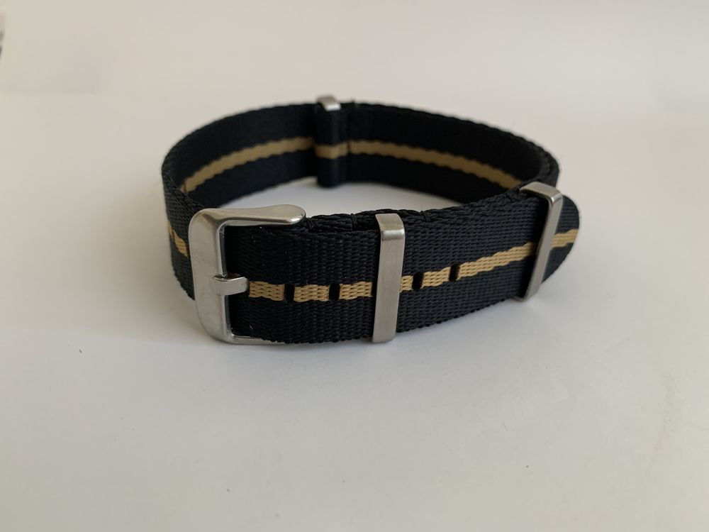 NATO 20 mm - Bracelet de montre en nylon - Noir et caramel 12 Saint-Maur-des-Foss�s (94)
