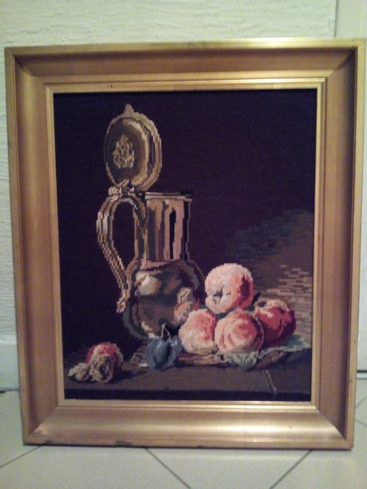 Nature morte avec la cruche d'�tain et des p�ches 80 Savigny-sur-Orge (91)
