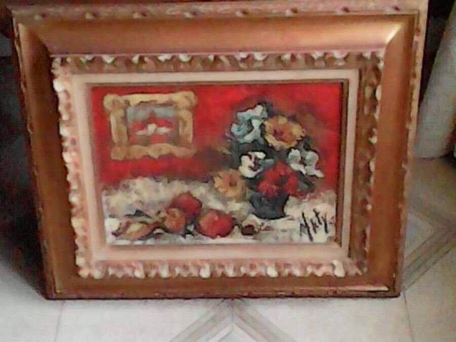 Nature morte aux fleurs- Henri D'Anty 1966- huile sur toile 600 Jussey (70)