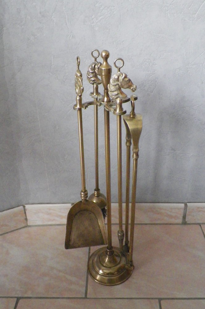 N�cessaire de cheminee en laiton 1 Proville (59)