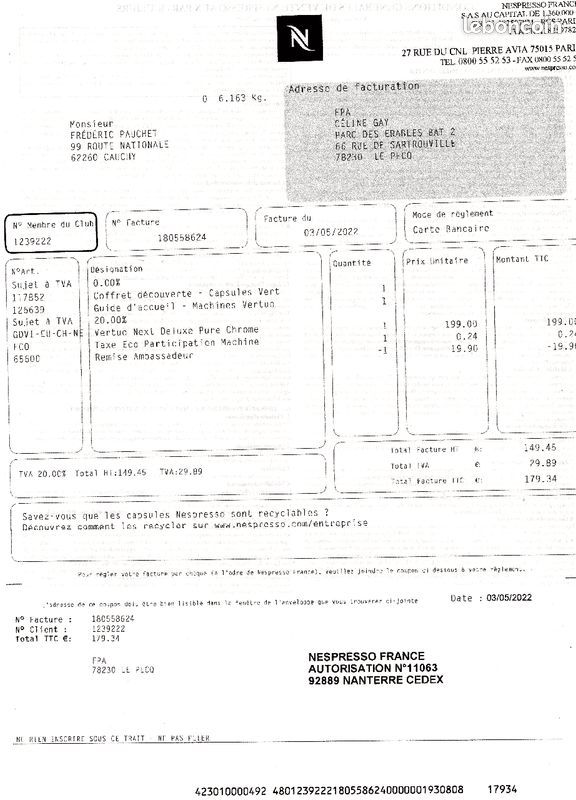 Nespresso Vertuo Next Deluxe Pure Chrome 80 Cauchy-�-la-Tour (62)