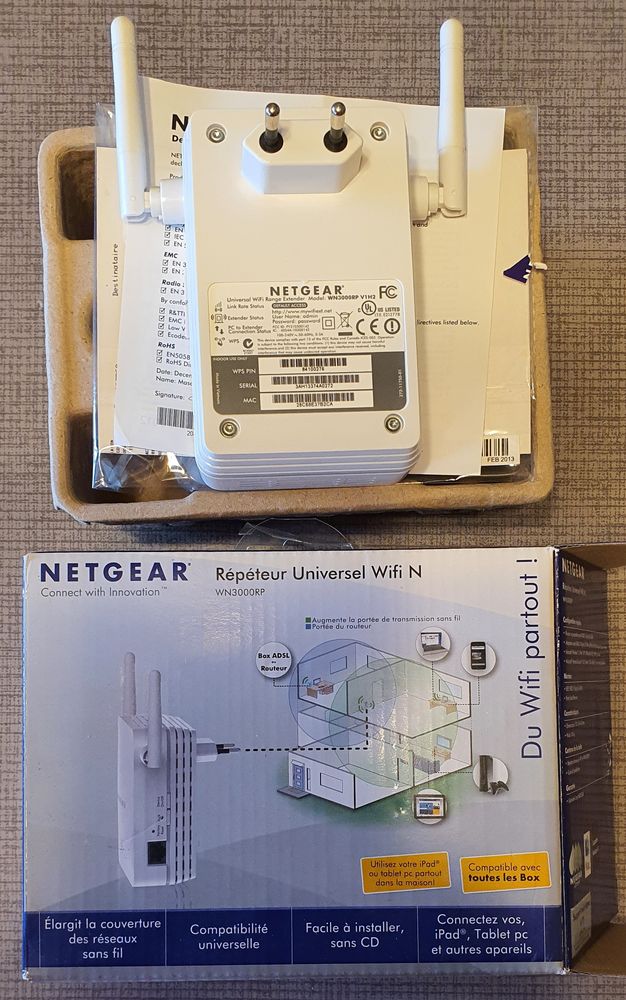 NETGEAR R�p�teur Universel Wifi N - WN3000RP 30 Carros (06)