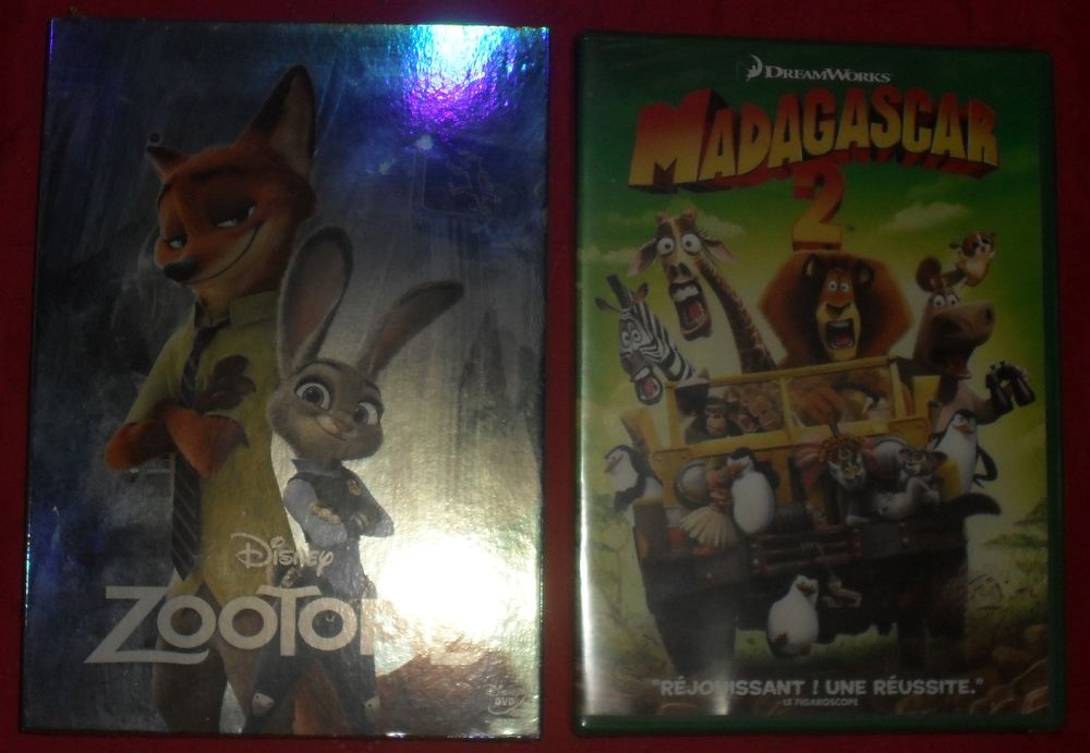 2 DVD NEUFS Zootopie et Madagascar 2. 20 Montreuil (93)